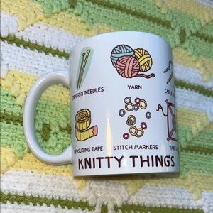 Knitty Things Mug with Colorful Yarn‎ Design